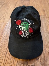 Vintage Black Color M M Hat Green M M Rose Irresistible