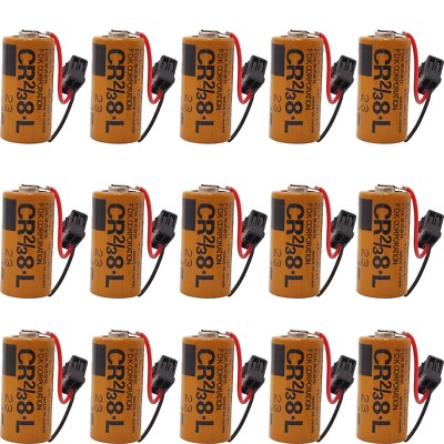 15Pcs CR2/38.L 3V Battery for Fuji FDK CR2/3 8.L 3V PLC Battery ER17/33 CR2/3