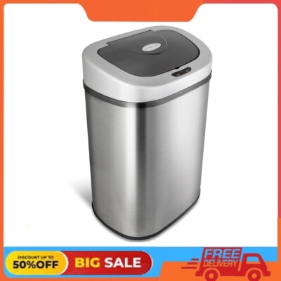 Nine Stars 21.1 Gallon Trash Can, Motion Sensor Touchless Kitchen Trash Can, Sta
