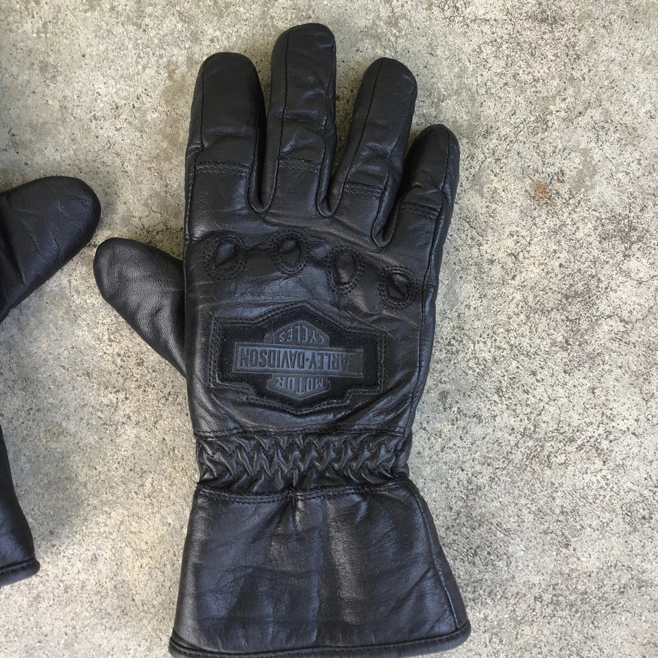 HARLEY DAVIDSON WOMEN'S SMALL THERMOLITE Windshielder Gauntlet Leather Gloves - Image 4 of 4
