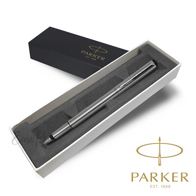 Parker Vector Fountain Pen Choose Nib Stainless Steel Gift boxed or Eco  Uk UK