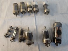Lot of 11 Old Radio Vacuum Tubes UNTESTED UNKNOWN Condition