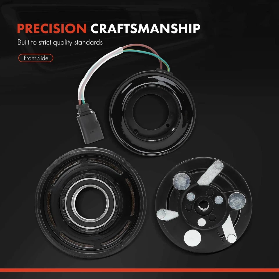 Kit embrague compresor aire acondicionado para Volkswagen Jetta 1999-2002 Golf 1999-2001 Audi TT Foto 4 de 4