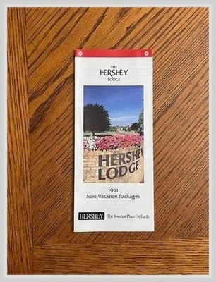 Hershey Lodge Hersheypark Brochure 1991 Dauphin County PA Sweetest Place Map