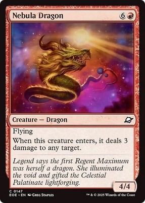 NEBULA DRAGON x4 mtg NM-M Edge of Eternities 4 Common