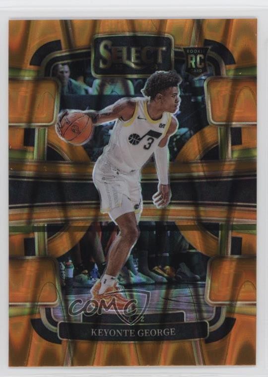 2023-24 Panini Select Concourse Orange Tectonic Prizm Keyonte George #75 03rx