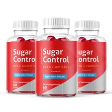 (3 Pack) Sugar Control Keto Gummies, SugarControl ACV Keto Gummies (180 Gummies)