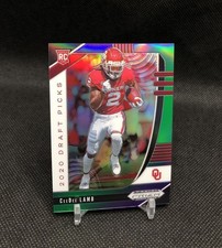 2020 Prizm Draft Picks CeeDee Lamb /199 PURPLE & GREEN PRIZM SP Rookie Card #104. rookie card picture