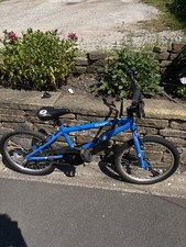 Quarter Blue/Black BMX Bike 1-Speed No Suspension BMX Bars V-Brakes