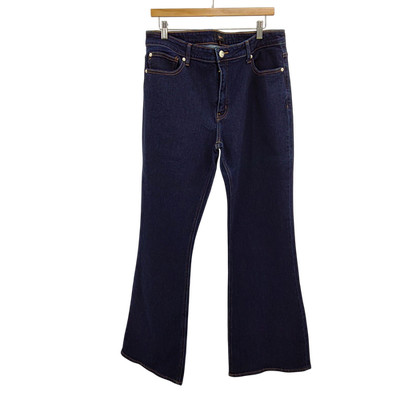 Quince Women Luna Stretch Flare Jeans Deep Rinse 33