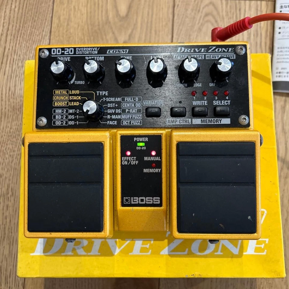 BOSS OD-20 Overdrive Guitar Effects Pedal Used Power Tested - Image 2 of 4