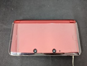 B3389 Nintendo 3DS console Flare Red Japan w/Box pen adapter manual x