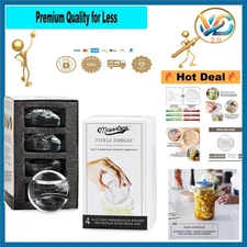 Pickle Pebble Glass Fermenting Weights Small Mouth 4 Pack – Mason Jar Ferment...