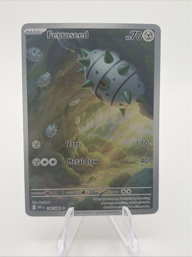 FERROSEED 148/086 ILLUSTRATION RARE WHITE FLARE POKEMON HOLO NM