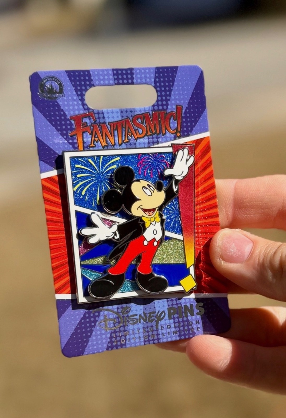 2026 WDW Fantasmic Quarterly Collection 1/4 Mickey Pin LE 3000