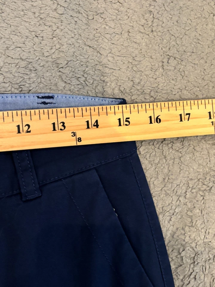 NWOT Talbots The Weekend Chino Pants Womens 4P Navy Blue Tapered Classic Preppy - Image 4 of 4