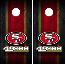 San Francisco 49ers Cornhole Wrap Skin Decal Football Sports Board Decal Sticker