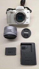 Canon EOS Kiss M Mirrorless Camera with Viewfinder  Accessories Used