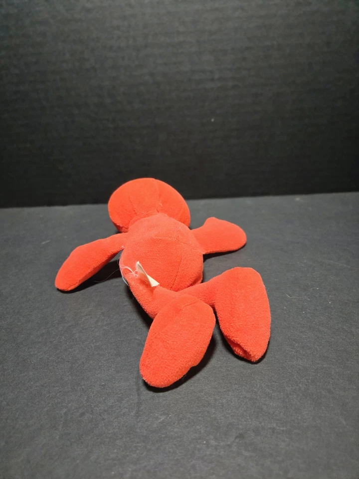 老式 1997 年 TYCO SESAME STREET BEANS ELMO 8 英寸绒布玩具  — 第 4/4 张图片