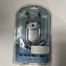 SEALED Vintage Coby CX-007 Mini AM/FM Personal Pocket Radio Sealed 