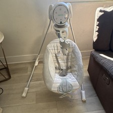 Ingenuity Portable Infant Baby Swing Gray White