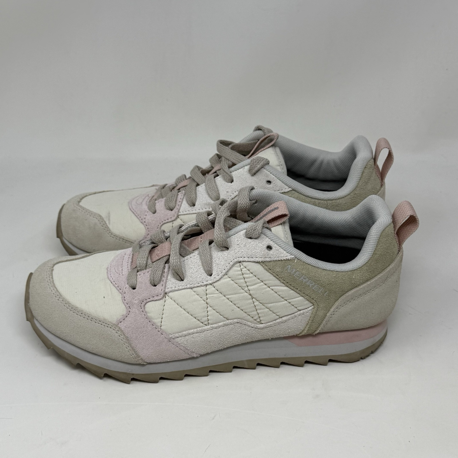 Merrell Alpine Shoes Donna 8.5 Oyster Bianco Rosa Sneakers Trail stringate