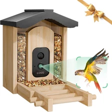 Bird Feeder with Camera, Smart Bird Feeder for Outdoors, Wild Birds Feeders with