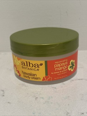 ALBA BOTANICA Hawaiian Body Cream Rejuenating Papaya Mango-New