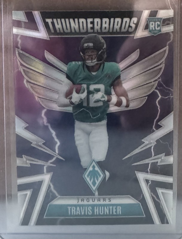 Panini 2025 Phoenix Travis Hunter #22 Rookie Thunderbirds/Hog Heaven LotJaguars 