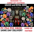 SEASON 13 DIABLO 4 Grand/Royal Gems Softcore ✅ PC PS4 PS5 XBOX ✅ DIABLO IV