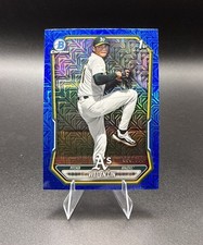 2026 Bowman Chrome 1st Bowman Wei-En Lin Blue Mojo /150  Oakland A's Prospect