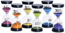 Sand Timer 6 Colors Hourglass 1/3/5/10/15/30 ...