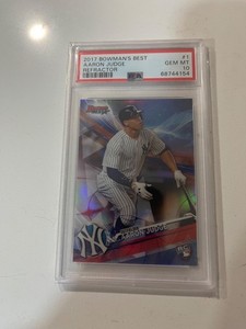 2017 Bowmans Best 1 Aaron Judge Refractor rookie PSA 10