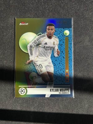 2025-26 Topps Finest UEFA KYLIAN MBAPPE GOLD Refractor /50 #161