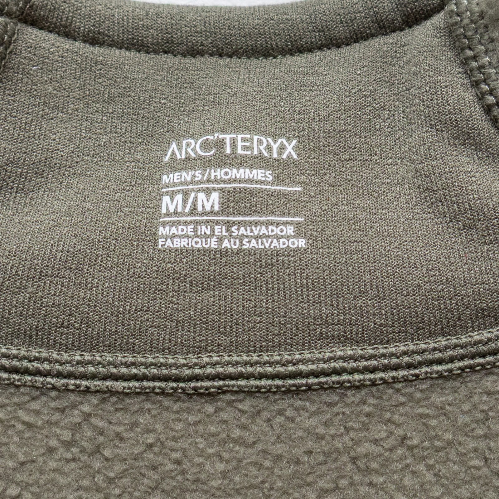 ARC'TERYX Arc’teryx Rho Pullover Collo con Zip Pesante – Uomo Taglia M – Verde Oliva