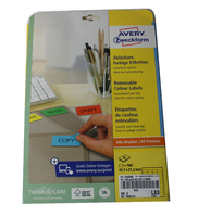 Avery Zweckform 960 Farbige-Etiketten 4,57X2,12Cm Din A4 Gelb AblöSbar L6041-20
