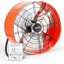 Xcity 14 inch Gable Mount Fan with Adjustable Thermostat, Heavy-Duty Vent Attic
