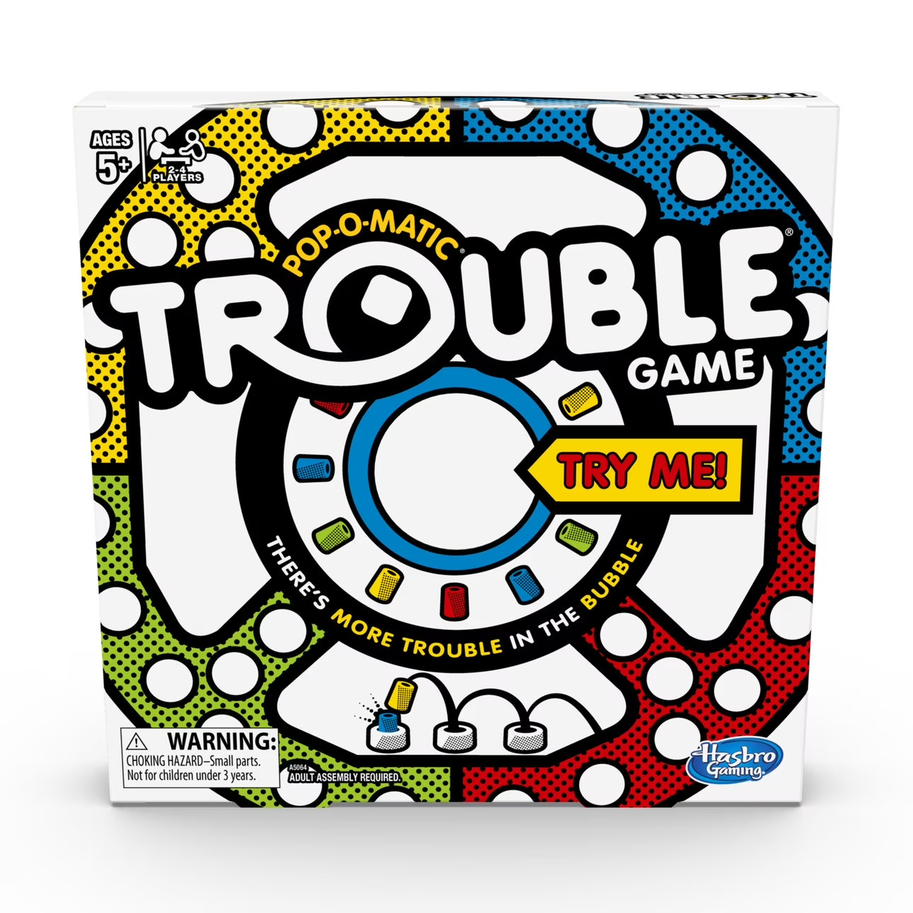 Trouble Board Game, HasbroFamily for 2 to4 Players,Gifts for