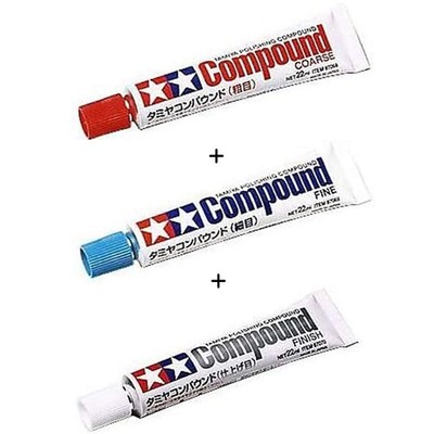 Tamiya Compound Set Coarse Grit + Fine Finishing