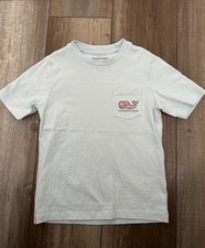 Vineyard Vines Boy  s Light Blue T-Shirt Whale Pocket 6