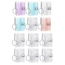 Small Photo Album 6-Piece Portable Collectible Vintage Pocket Keychain Custody