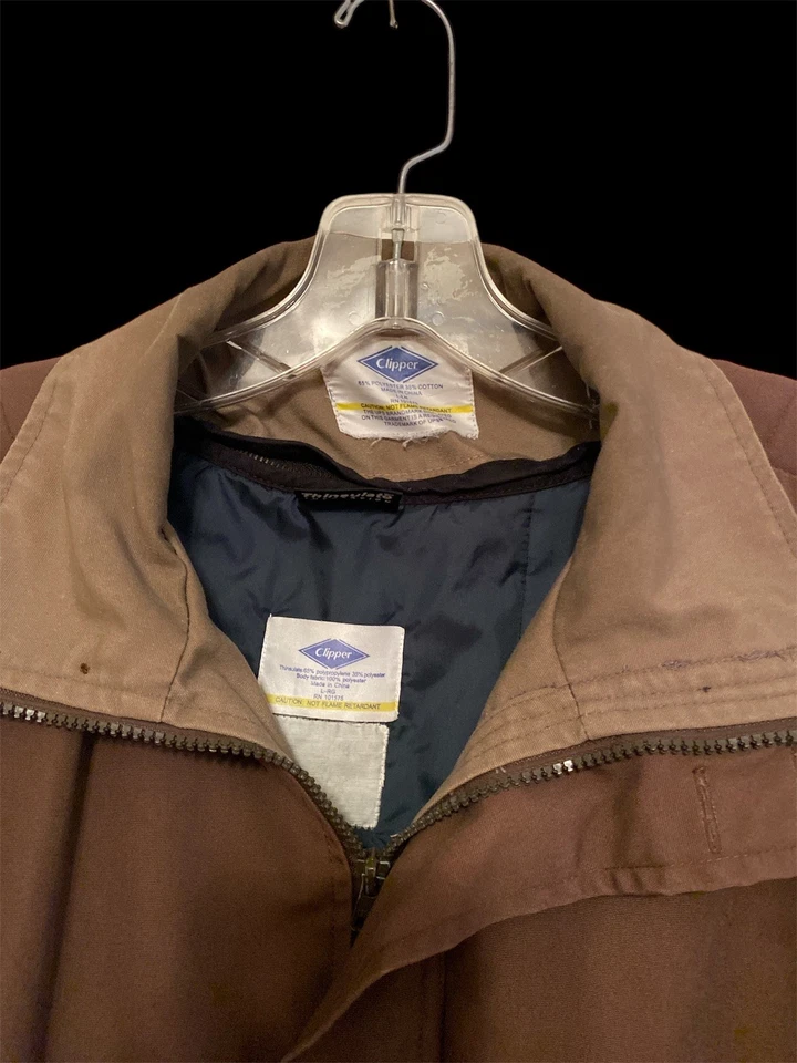 Chaqueta UPS Cremallera Completa Uniforme Ropa de Trabajo con Cremallera Forro ~ Talla L ~ Ver Descripción Foto 2 de 4