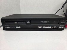 Hitachi DV-PF33U DVD/VCR Combo Video Cassette Recorder Black DVD VHS WORKS