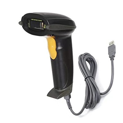 1D Wired Barcode Scanner Reader For PC USB Laser Handheld UPC EAN Gun