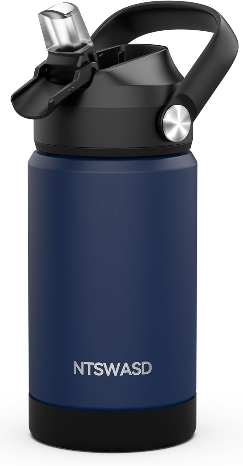 With Straw,12 Oz Kids Cups With Stainless Steel Leak