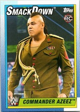 2021 Topps Heritage WWE #56 Commander Azeez Rookie