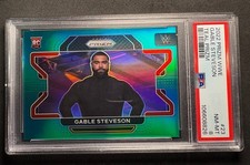2022 Prizm WWE Gable Steveson Rookie RC Teal Prizm /49 PSA 8 UFC NFL MMA Nm-Mt