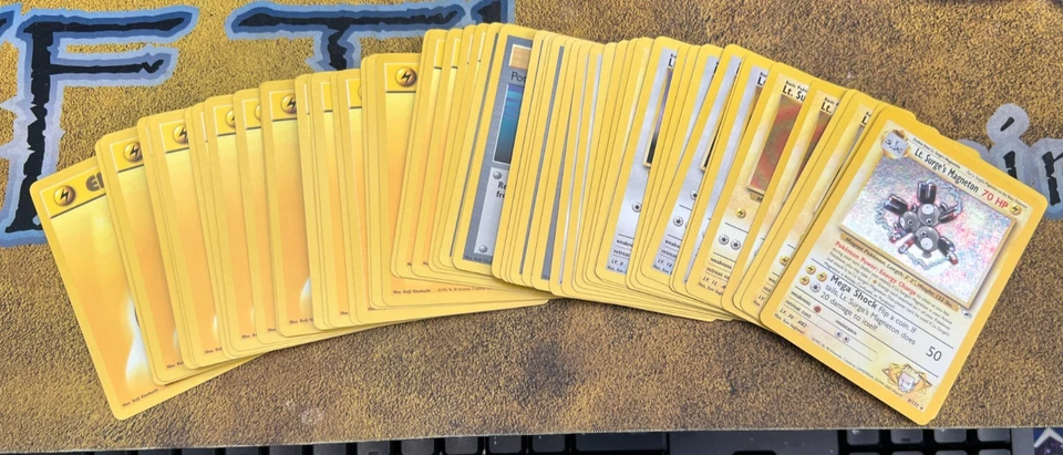 Pokemon OPENED Gym Heroes Lt. Surge Theme Deck! OPENED GREAT Condition - Image 4 of 4