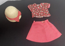 Kit Kittredge School Skirt Set for American Girl Doll - hat, skirt  shirt