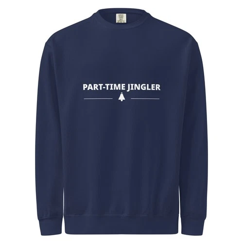 Part Time Jingler Sweatshirt Funny Christmas Crewneck Holiday Party Pullover - product listing photo